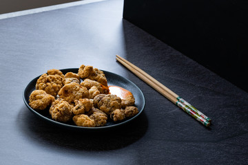 Karaage Japanese Styled Fried Chicken with Sauce / Karaagedon.