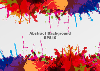 abstract vector color paint splatter background. Vector illustration design background.