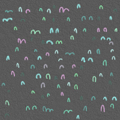 Minimalistic pattern in a naive style. Doodle hand drew a seamless pattern. Tangled ink pen sketch illustration. Randomly doodle background. Dirty bends of decorative texture. Wrapping paper, wallpape