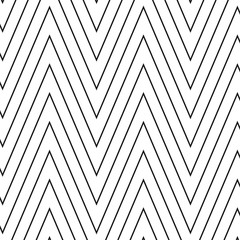 bandes diagonales noires et blanches en zigzag