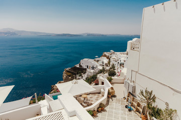 Obraz premium view of santorini greece