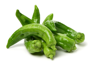 peppers on white background