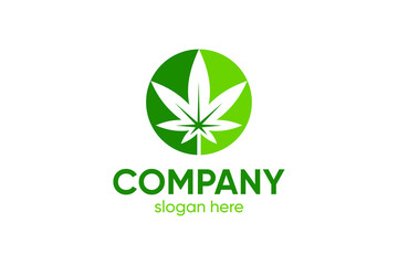 circle cannabis for the icon or logo design concept ready to use
