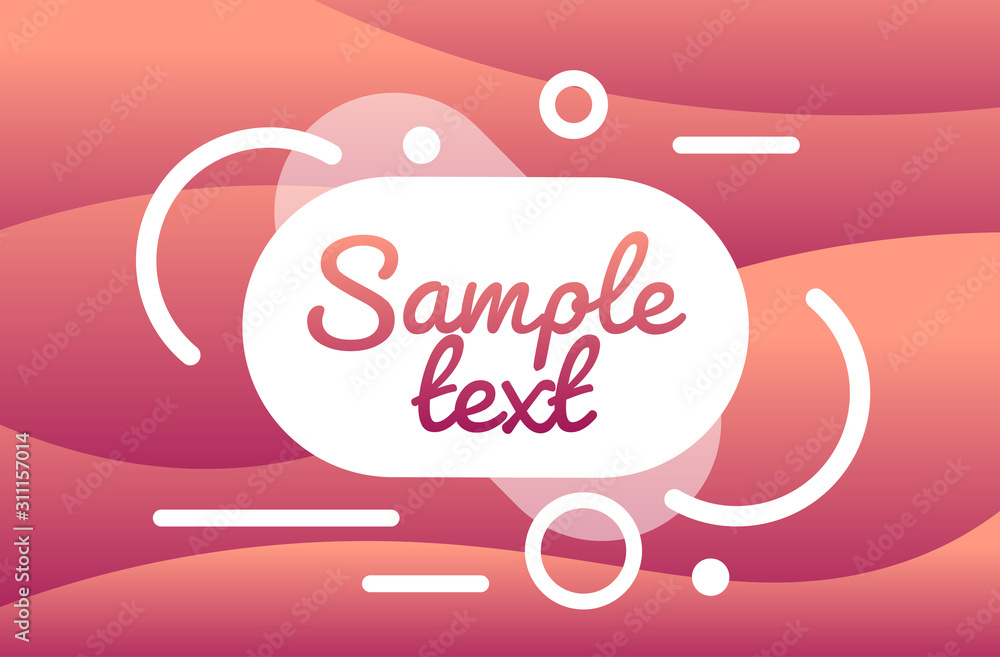 Poster dynamical colored form gradient abstract banner flowing liquid shape fluid color badge modern graphi