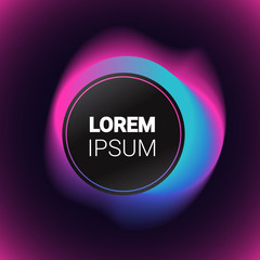 dynamical colorful gradient form abstract banner flowing liquid shape fluid color badge modern graphic element copy space vector illustration