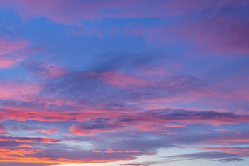 beautiful sunrise in the south of France