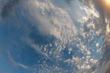 Naklejka na ściany i meble blue sky background with white clouds, abstract