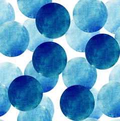 Tapeten Farbige Kreise, Muster, Aquarell © Olga