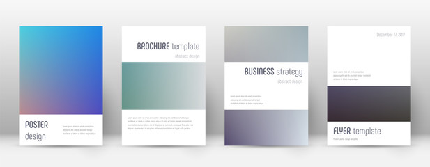 Flyer layout. Minimalistic optimal template for Br