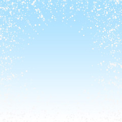 Random white dots Christmas background. Subtle fly