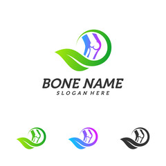 Nature Bone logo design template. Concept Vector of human body health. Emblem symbol Icon.