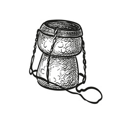 Champagne bottle cork.