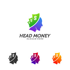 Think Money logo design template vector. Emblem symbol Icon.