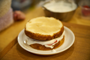 スポンジ・ケーキ・土台・アップ
