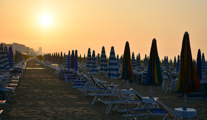 sunset on beach