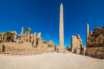 Karnak temple complex with Obelisk in Luxor, Egypt