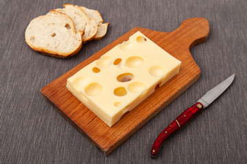 cow's milk cheese called emmental