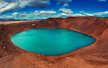 Volcano crater Viti