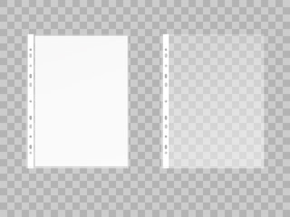 vector illustration of file and empty sheet of paper