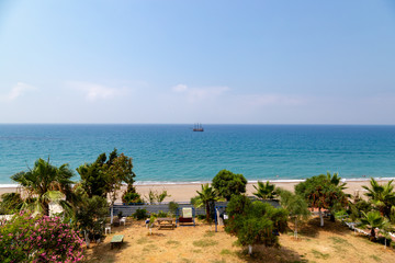 Naklejka premium sea beach in Alanya, Turkey