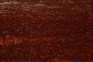 Rust on the  metal sheet.
