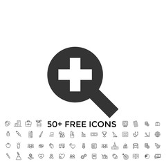 zoom in icon vector illustration for website and design icon