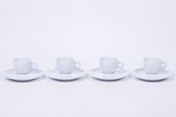 Obraz na płótnie Canvas cups on white background