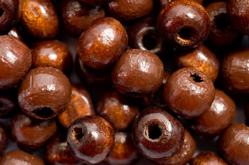 dark brown wooden beads for beads and bracelets