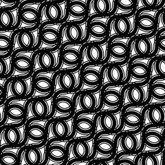 Design seamless monochrome decorative pattern