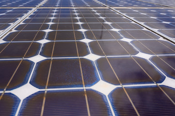 Special solar cells that have To change energy from sunlight Into electrical energy Clean energy That is environmentally friendly