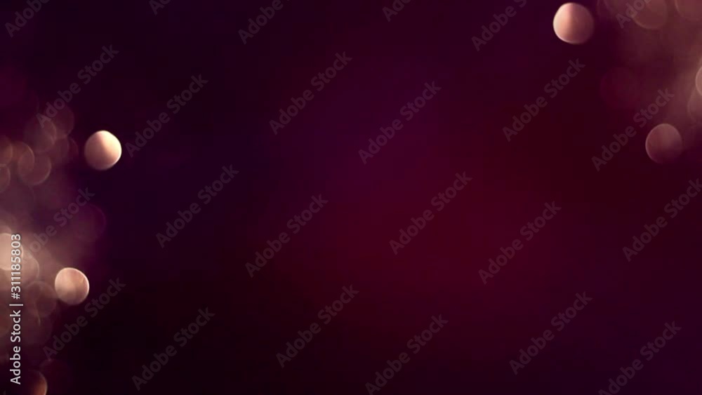 Poster bokeh abstract blurred background with flame elements and cascading sparkles in bright colors