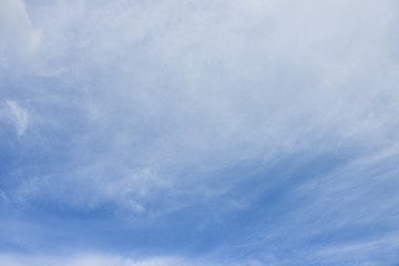 Blue sky white cloud white background. Beautiful sky and clouds in the afternoon.