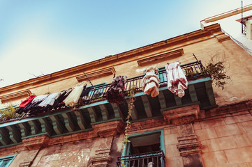  Historic construction in the streets of Cuba