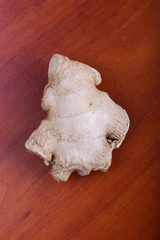 Ginger on a wooden table