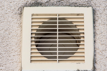 Exhaust air system of a ventilation on the house