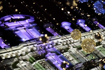 christmas decoration on a housw