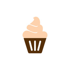 cupcake icon logo vector symbol illustartion