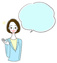 ビジネスウーマンのイラスト