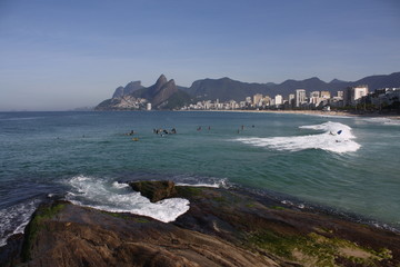 A View of Ipanema Beach from Arpoador Rock, Rio de Janeiro