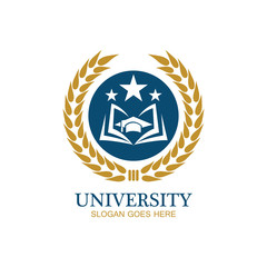 University, Academy, School and Course logo design template
