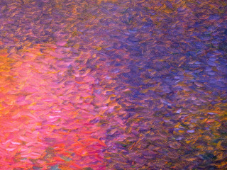 Close up hand draw colorful oil paint abstract background with texture.