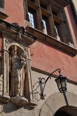 Fototapeta na wymiar Krakow Old Town Architecture details. Stare Miasto. Poland