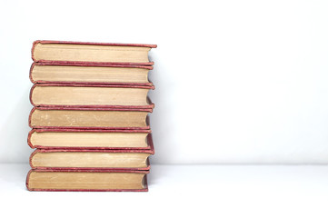 A pile of old books