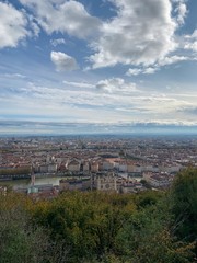 Panoramic view of Lyon, France