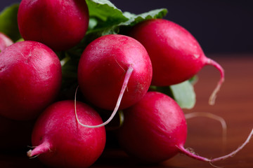 Reddish on a wooden table