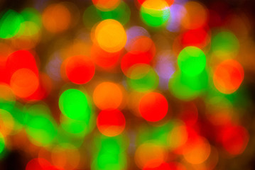 bokeh of colourful lights