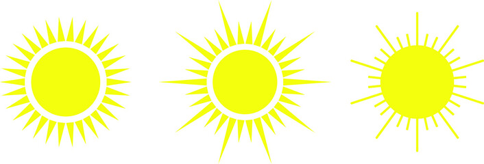 illustration vector icon of sun easy to use and edit