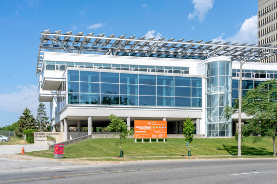 Toronto, Canada - July 13, 2019: OAA Building In Toronto. The Ontario Association Of Architects (OAA) Is The Regulatory Body Responsible For Registering And Licensing Architects In Ontario.