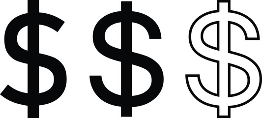 illustration vector icon of dollar