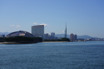 Fototapeta premium 福岡西区 シーサイドももちエリア風景
